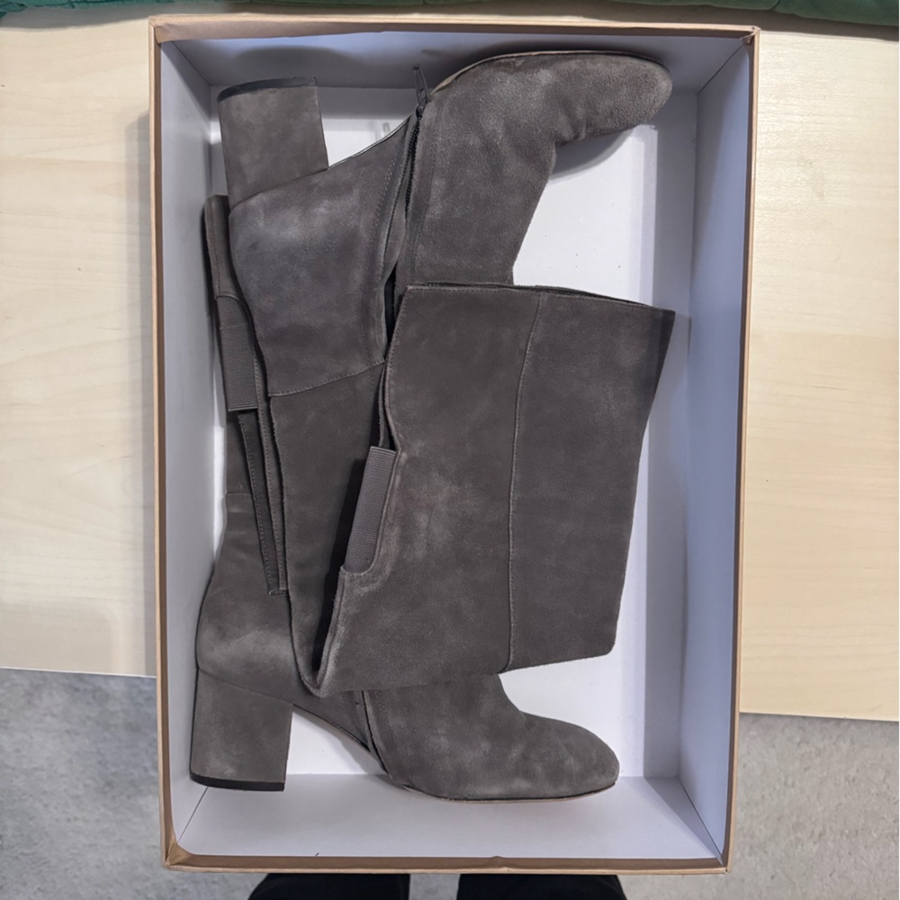 Halogen Scarlett Suede Over The Knee Boots